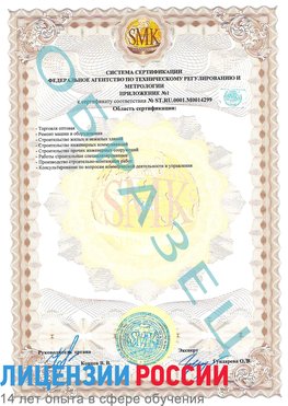 Образец сертификата соответствия (приложение) Поронайск Сертификат ISO 14001